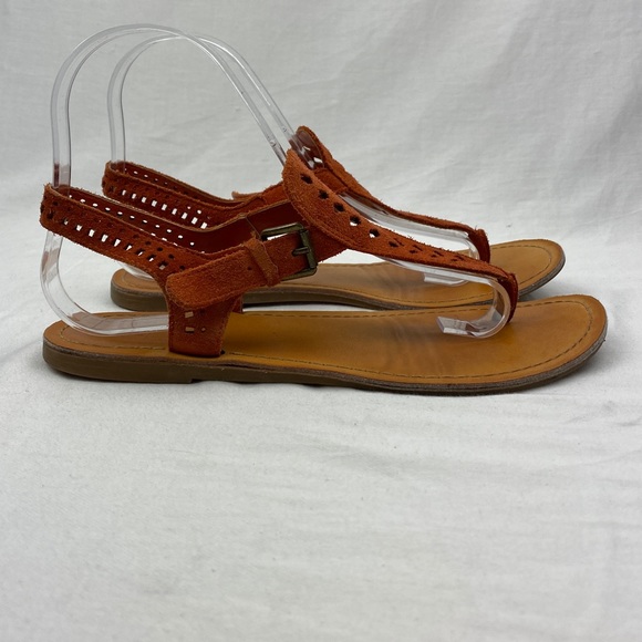 14th & Union Suede Thong Sandals Size 6 - Picture 4 of 15